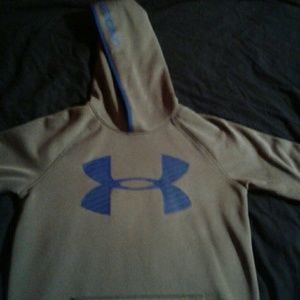 Grey Under Armour hoodie.